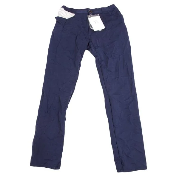 Y's Stripe Switching Wrinkle Poly Pants Blue 2 K-150354_001