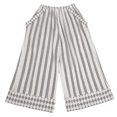  ISSEY MIYAKE me Velor Stripe Wide Pants