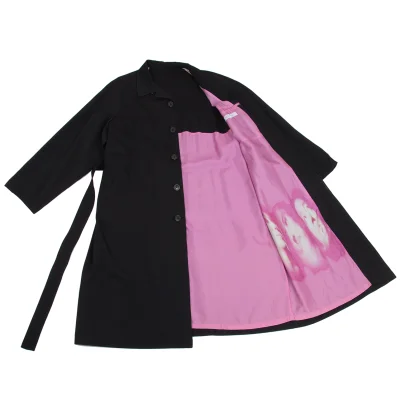 Y's for men YMO Printed Lining Wool Gaba Coat