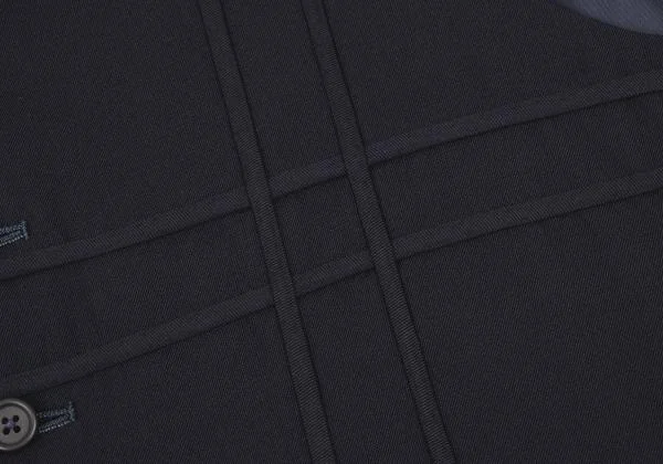 Y's for men Wool Lattice Piping Vest K-150416_006