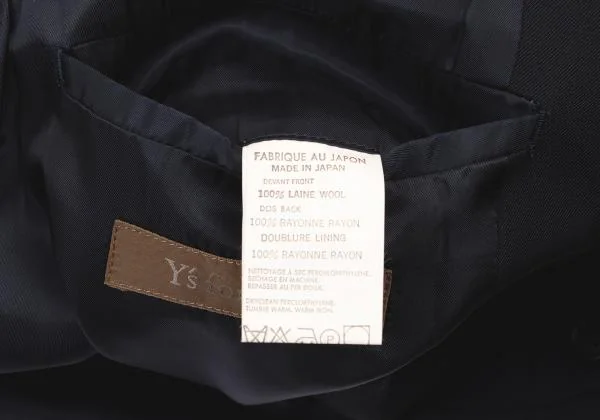 Y's for men Wool Lattice Piping Vest K-150416_012