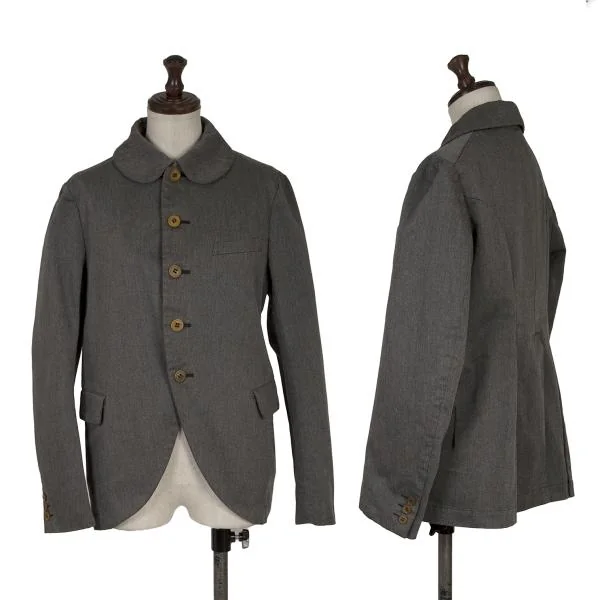 COMME des GARCONS COMME des GARCONS Round Collar Jacket Grey S K-150464_001