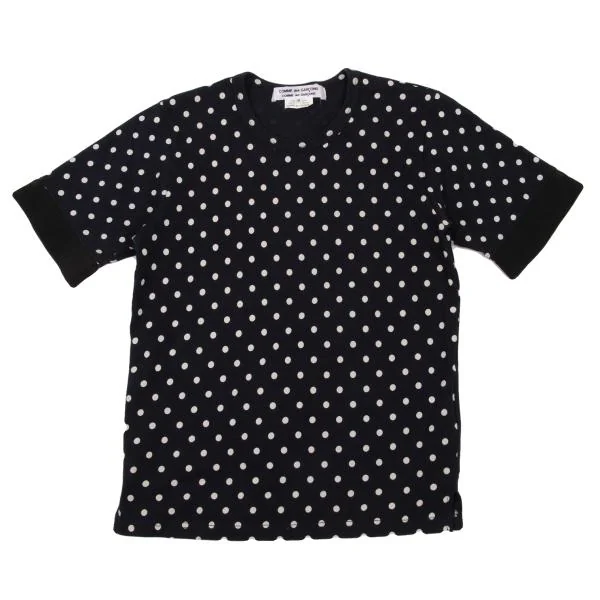 COMME des GARCONS COMME des GARCONS Switching Dot T Shirt Navy S K-150470_001