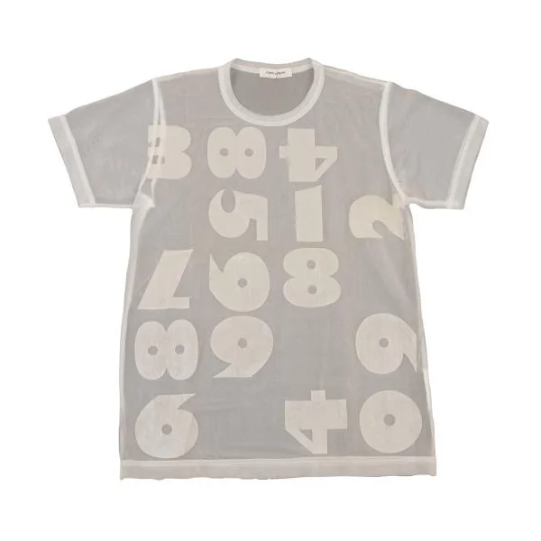 COMME des GARCONS Number Printed Sheer T-shirt K-150482_002