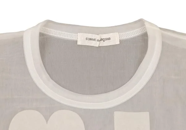 COMME des GARCONS Number Printed Sheer T-shirt K-150482_004