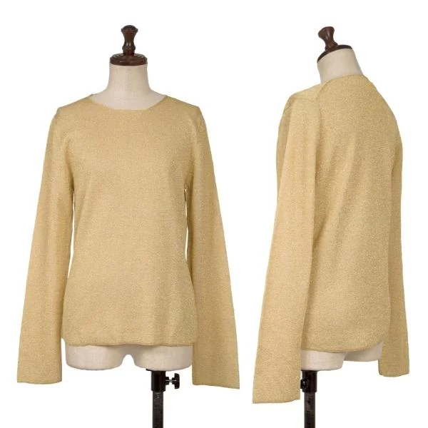 COMME des GARCONS Glitter Knit Top Gold M K-150483_001