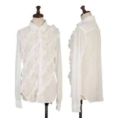 COMME des GARCONS Bias Ruffled See-through Shirt