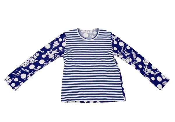 COMME des GARCONS Pattern Switching Long Sleeve Top K-150489_002