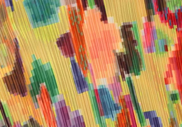 PLEATS PLEASE Colorful Mosaic Printed Pleats Long Shirt K-150523_012