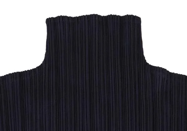 PLEATS PLEASE Pleated Turtleneck Sleeveless Top K-150525_003
