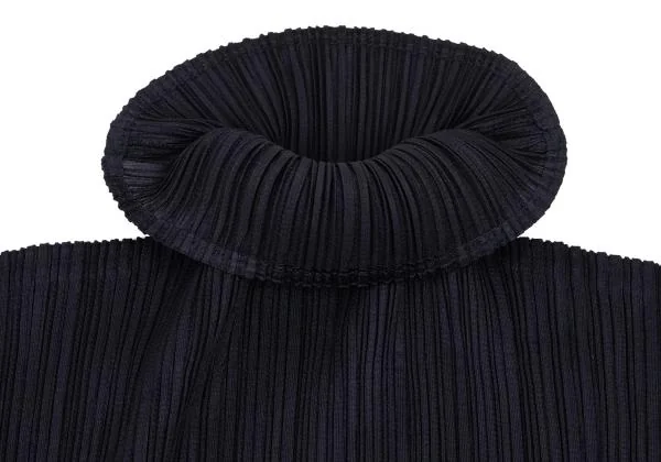 PLEATS PLEASE Pleated Turtleneck Sleeveless Top K-150525_004