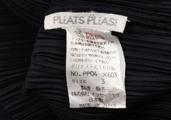 PLEATS PLEASE Pleated Turtleneck Sleeveless Top K-150525_011