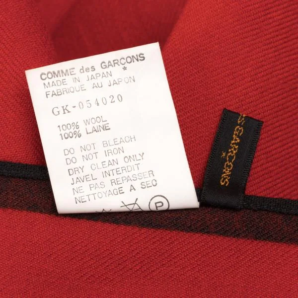 COMME des GARCONS Wool Logo Printed Large Stole K-150537_008