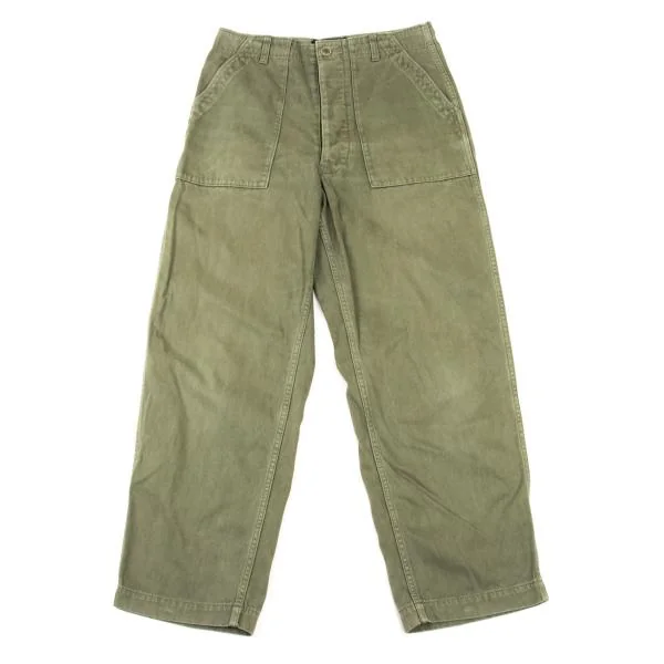 tricot COMME des GARCONS Dyed Cotton Bush Pants Khaki M K-150556_001