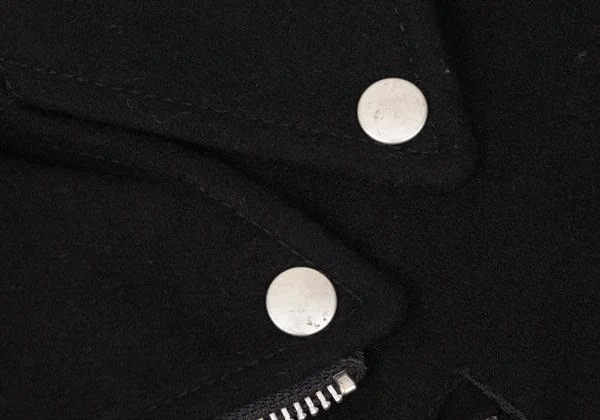 ジュンヤワタナベ コムデギャルソンJUNYA WATANABE COMME des GARCONS メルトンウールライダースジャケット 黒S位 K-150559_005