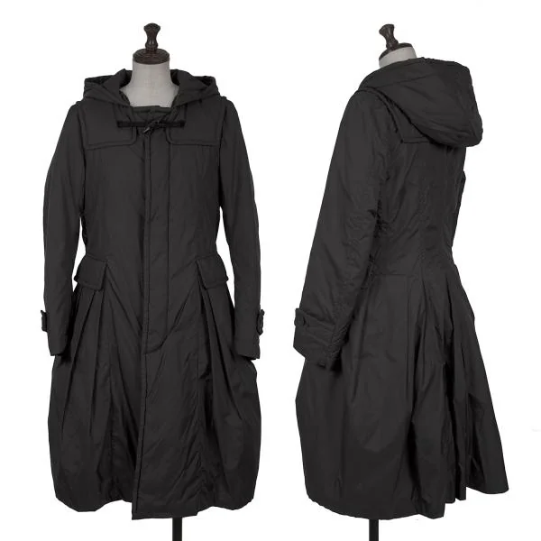 COMME des GARCONS Padding Nylon Balloon Coat Black S-M K-150609_001
