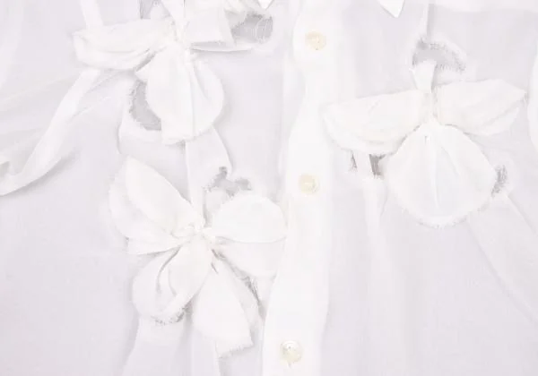 robe de chambre COMME des GARCONS Floral Cosage Chiffon Blouse K-150629_006