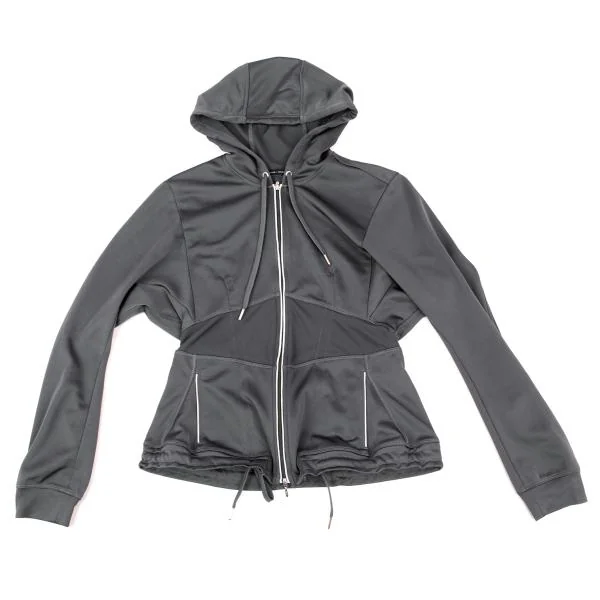 MARITHE + FRANCOIS GIRBAUD Switching Design Double Zip Hoodie K-150672_002