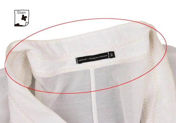 MARITHE + FRANCOIS GIRBAUD Cotton Silk Lace Up Blouse K-150673_006