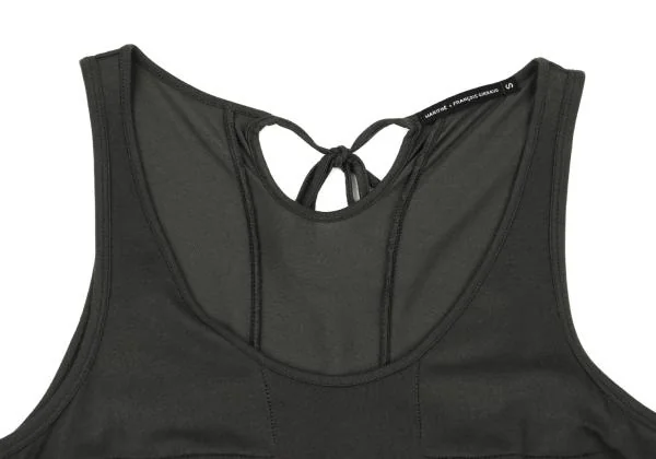 MARITHE + FRANCOIS GIRBAUD Gathered Switching Sleeveless Tunic K-150678_004