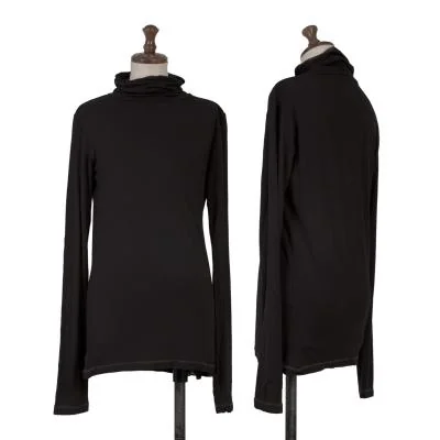 MARITHE + FRANCOIS GIRBAUD Rayon Blend Turtleneck Stretch Top