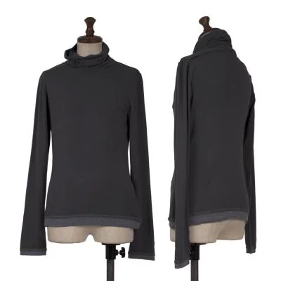 MARITHE + FRANCOIS GIRBAUD Hem Switching Turtleneck T-shirt
