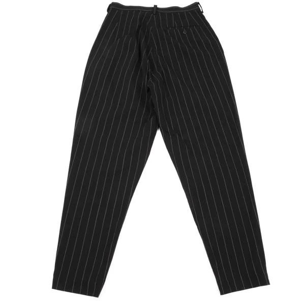 Y's Wool Striped Two Tuck Tapered Pants K-150702_008