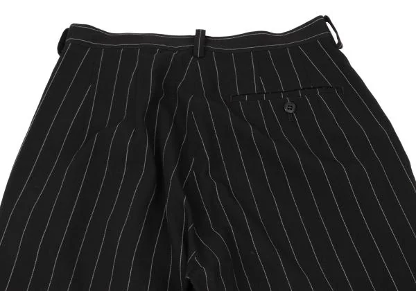 Y's Wool Striped Two Tuck Tapered Pants K-150702_009