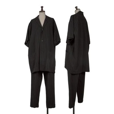 Y's Wool Striped Jacket & Pants