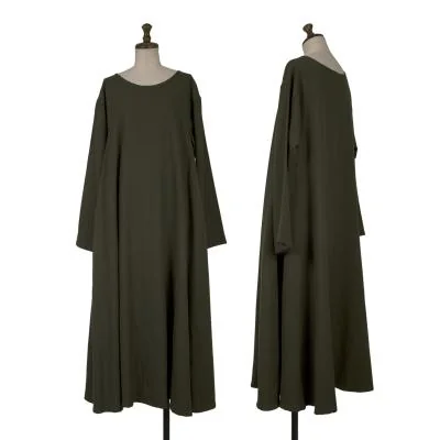 Y's Wool Switching Flare Dress