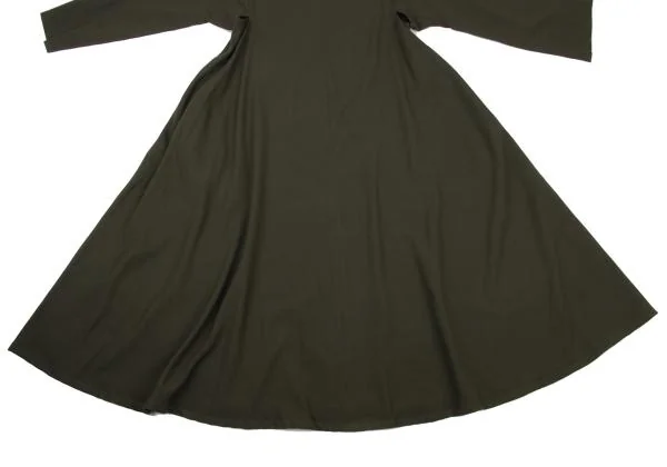 Y's Wool Switching Flare Dress K-150708_008