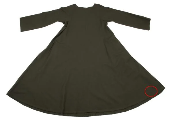 Y's Wool Switching Flare Dress K-150708_011