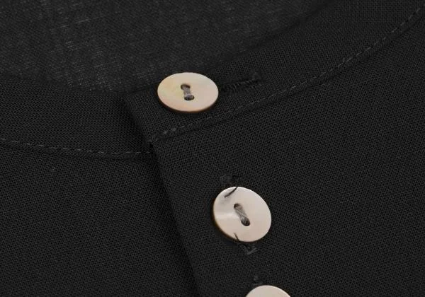 Y's Wool Tro Many Button Henley Neck Blouse K-150713_004