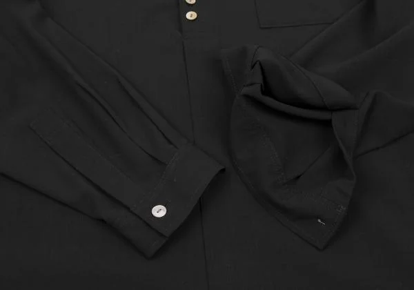 Y's Wool Tro Many Button Henley Neck Blouse K-150713_008