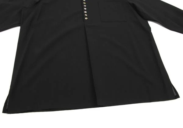 Y's Wool Tro Many Button Henley Neck Blouse K-150713_009