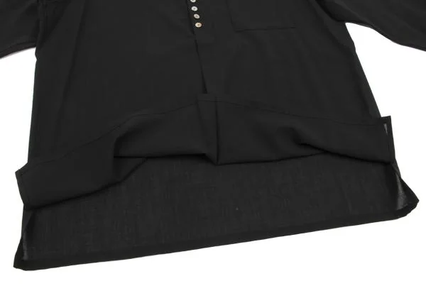 Y's Wool Tro Many Button Henley Neck Blouse K-150713_011