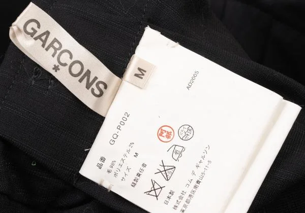 COMME des GARCONS Wool Poly Stripe Dropped Crotch Pants K-150725_015