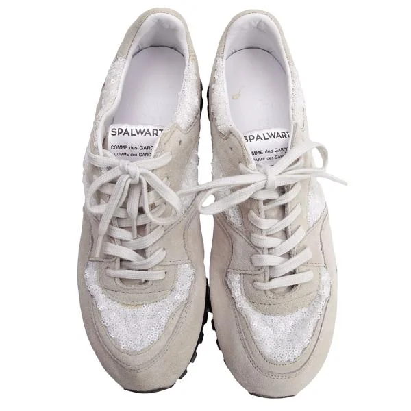 COMME des GARCONS SPALWART Sequins Suede Sneakers K-150741_002