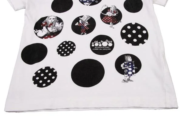 COMME des GARCONS Alice in Wonderland Dot T Shirt K-150743_006