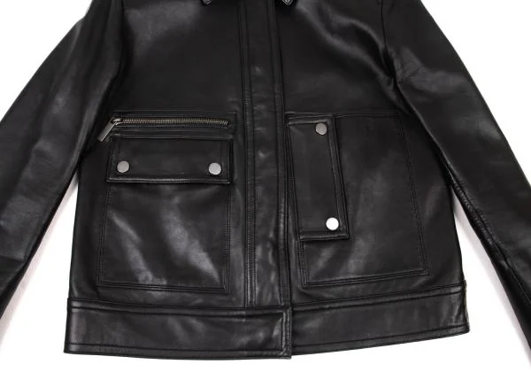 HELMUT LANG Multi-pocket Lamb Leather Jacket K-150757_009