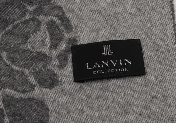 LANVIN collection Floral Jacquard Fringe Stole K-150759_008