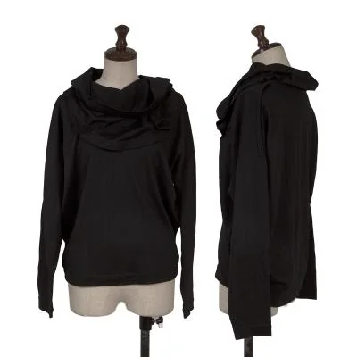inn. ISSEY MIYAKE Wrinkled Drape Neck Switching T-shirt