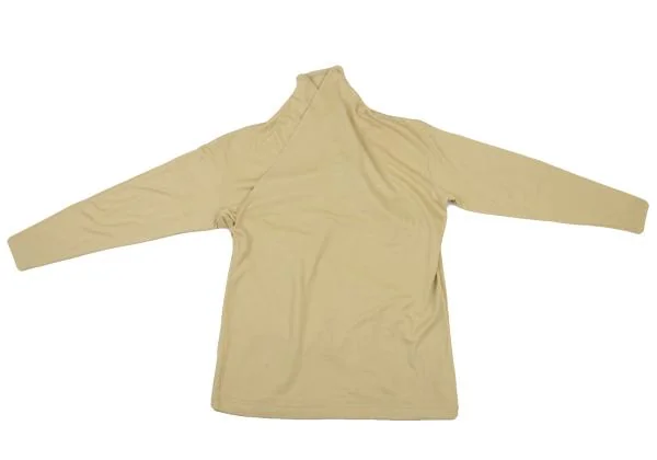 Plantation Wool Drape Neck Switching Knit Top K-150775_002