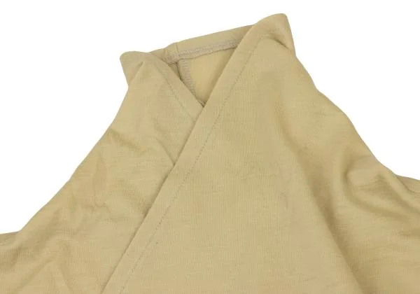 Plantation Wool Drape Neck Switching Knit Top K-150775_004