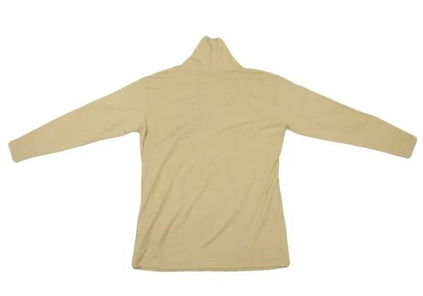 Plantation Wool Drape Neck Switching Knit Top K-150775_013