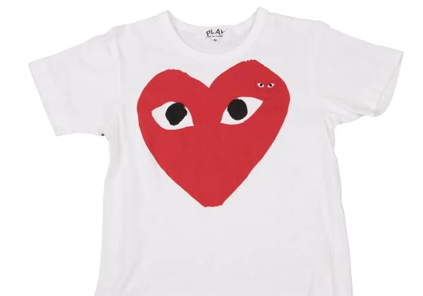 PLAY COMME des GARCONS Heart Patch Embroidery Printed T-shirt K-150791_002