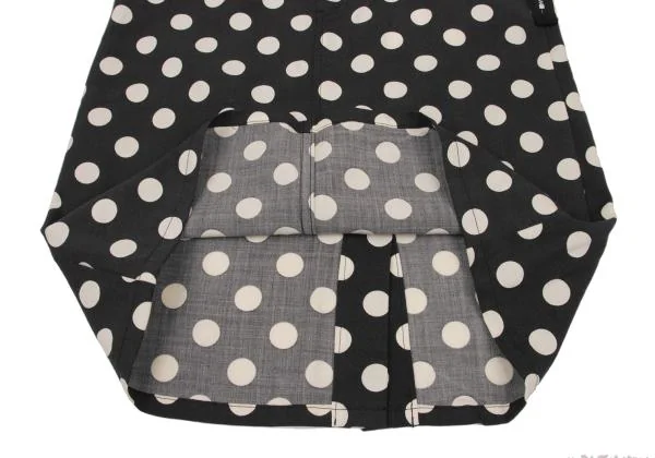 tricot COMME des GARCONS tricot Special Wool Side Zip Dot Skirt K-150803_010