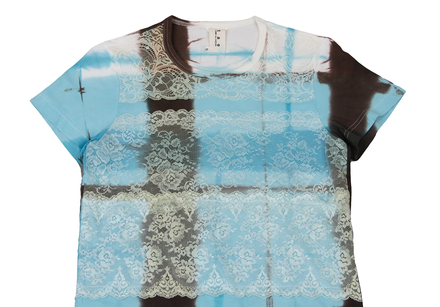 Tao COMME des GARCONS リネン 花レースTシャツ COMME des GARCONS COMME des GARCONS/コムデギャルソン