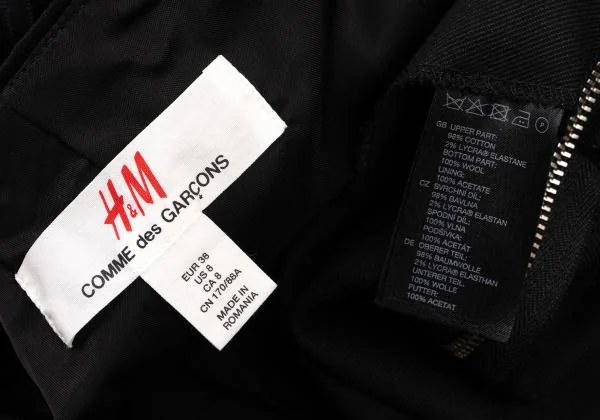 H&M COMME des GARCONS Switching Velor Cami Dress K-150840_013