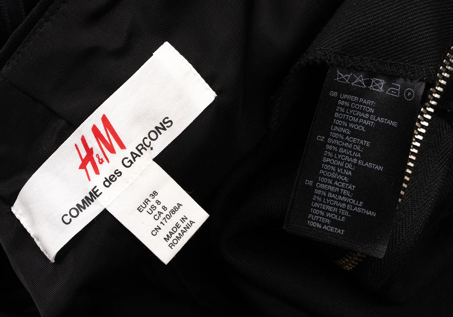 H&M コムデギャルソンCOMME des GARCONS 異素材切替キャミソール
